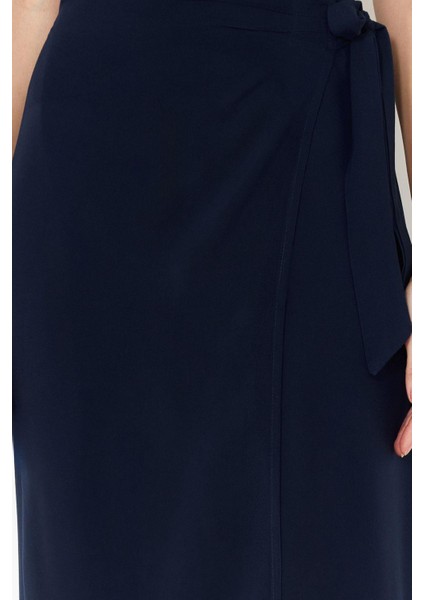 Kadın Moda Stil Maxi Astarsız Dokuma Bağlamalı Kruvaze Kapama Viskon Kumaşlı Maxi Boy Dokuma Etek indirimleri