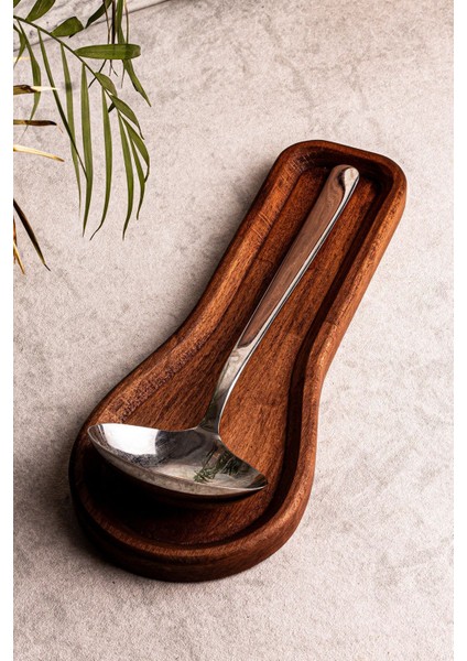 Holdy - Tezgah Üstü Ahşap Kirli Kaşık Altlığı Kirli Kaşıklık Kepçe Altlığı fırsatları