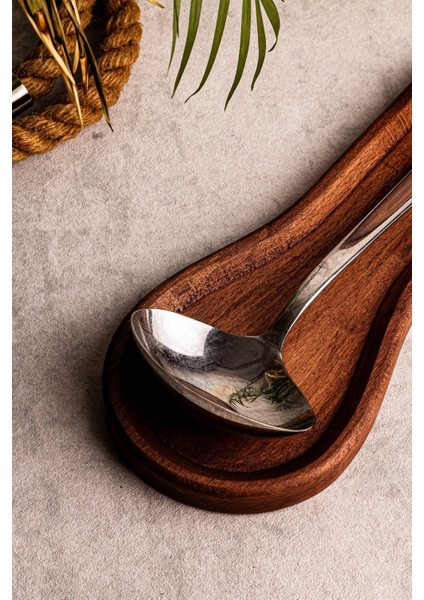 Holdy - Tezgah Üstü Ahşap Kirli Kaşık Altlığı Kirli Kaşıklık Kepçe Altlığı indirimleri