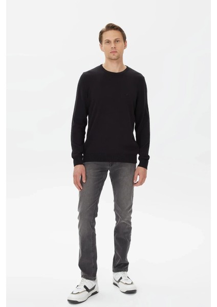 Erkek Uzun Kollu Standart Fit Triko - Siyah modelleri