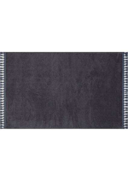 Saçaklı Banyo Paspası 2'li, Kaymaz, Orta Yükseklik, Antrasit, 60x100 cm fırsatları