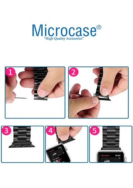 Apple Watch Series 10 42MM To 22 mm Çevirici Metal Kordon Kayış Adaptörü Set - AL3133 fırsatları