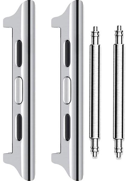 Apple Watch Series 10 42MM To 20 mm Çevirici Metal Kordon Kayış Adaptörü Set -AL3132