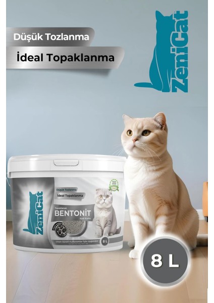 Kokulu Renkli Kedi Kumu Ince Taneli Doğal Bentonit