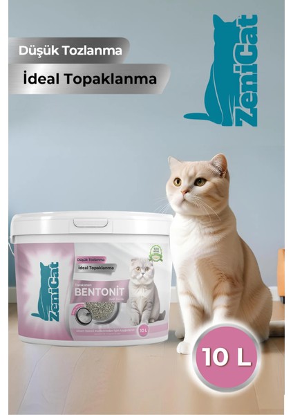 Kokulu Renkli Kedi Kumu Ince Taneli Doğal Bentonit