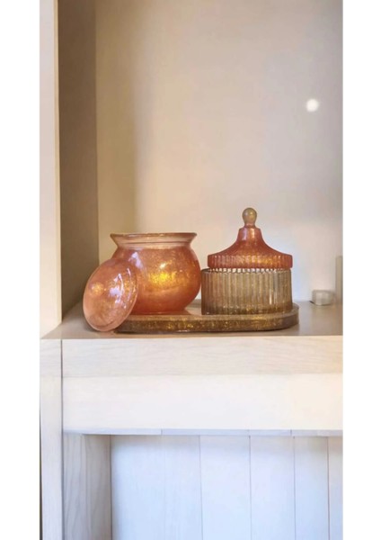 Marbelite Dekoratif Set / Çömlek /mumluk / Minimalist Dekor