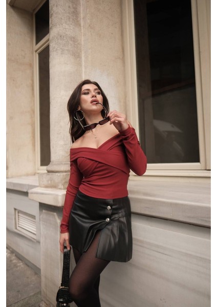 Lymens Fashion Çapraz Bantlı Straplez Bluz - Şıklığın ve Zarafetin Buluşma Noktası fiyatları