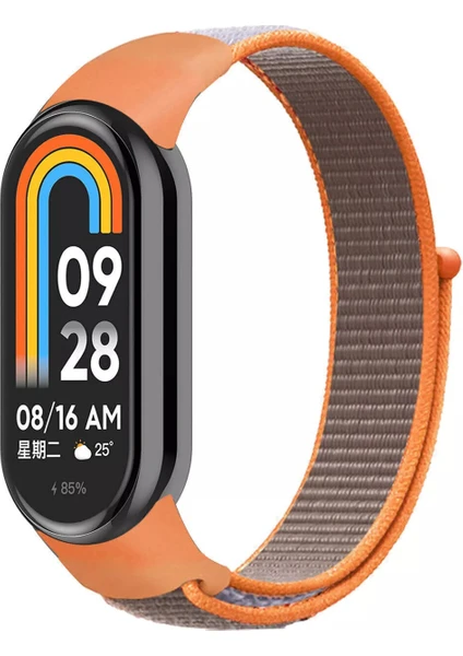 Xiaomi Mi Band 8 Mi Band 9 Uyumlu Hasır Örgü Kordon Kayış Bileklik