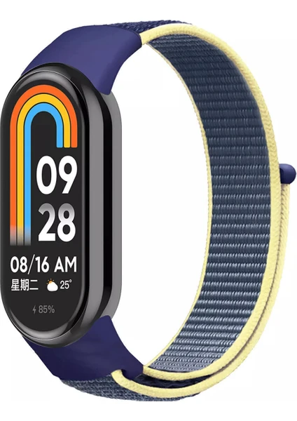 Xiaomi Mi Band 8 Mi Band 9 Uyumlu Hasır Örgü Kordon Kayış Bileklik