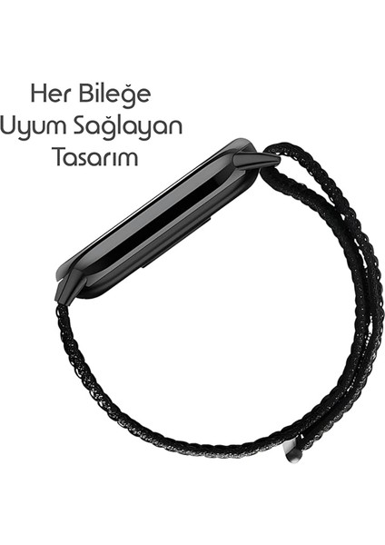 Xiaomi Mi Band 8 Mi Band 9 Uyumlu Hasır Örgü Kordon Kayış Bileklik fiyatları