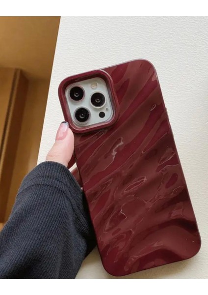 Iphone 14 Promax Bordo Su Dalgalı Kamera Korumalı Yumuşak Silikon Telefon Kılıfı fırsatları