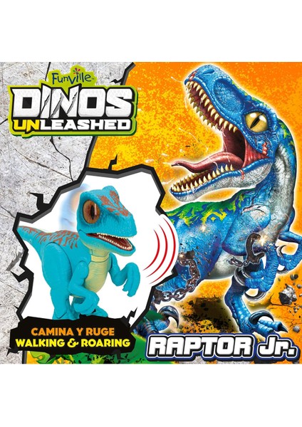 Raptor Junior Dinozor Sesli Hareketli Dinozor Figür Oyuncak Hediyelik Figür Oyuncaklar