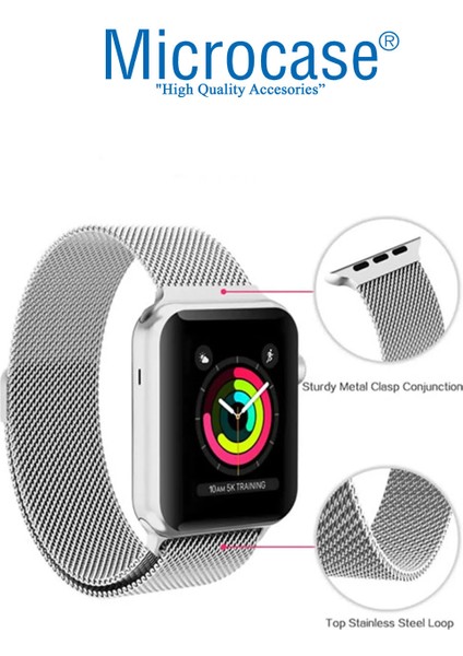 Apple Watch Series 10 46MM Için Metal Mıknatıslı Kordon Kayış M-L Ky6 modelleri