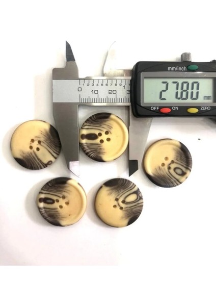 28 mm Özel Üretim Krem Kahve Polyester Düğme(15 Adet) fiyatları