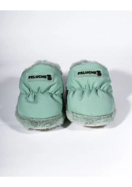 2025 Mint Yeşil Çocuk Ev Ayakkabısı Panduf fırsatları