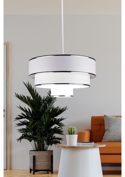 Şık Spor Sarkıt Avize, Beyaz, Plastik, 30x46 cm, 1 Ampül Başlıklı fırsatları