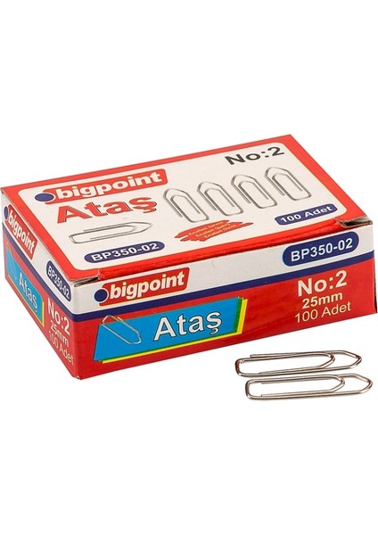| Nikel Ataş No:2 (25MM), Oksitlenme Önleyici Nikel Kaplama Roket Tipi Ataş, No: 2, 25 mm