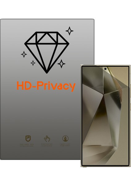 Samsung Galaxy S24 Plus ile Uyumlu Privacy Gizlilik Filtreli Hayalet Nano Ekran Koruyucu - EKM110