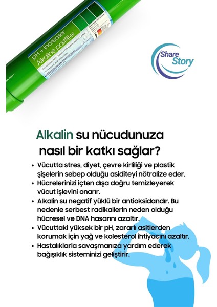 Su Arıtma 6 Filtre 9 Aşama Ph Alkalin Filtre Takımı 6 Filtre 9 Aşama Mineral Filtre Seti Membransız