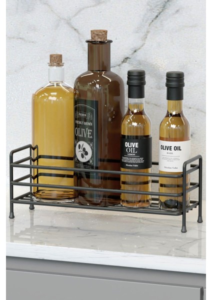 Siyah Metal Yağdanlık Altlığı, Mutfak Düzenleyici ve Organizer 750-999 ml fiyatları