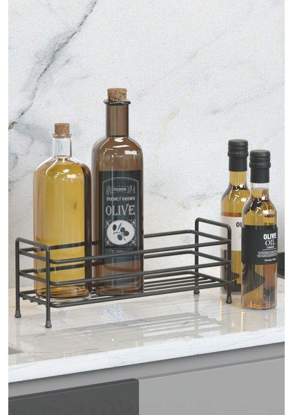 Siyah Metal Yağdanlık Altlığı, Mutfak Düzenleyici ve Organizer 750-999 ml indirimleri