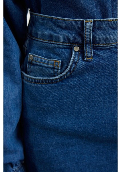 Modern Tarz Astarsız Denim Mini Boy Basic Yüksek Bel Mini Denim Etek fiyatları