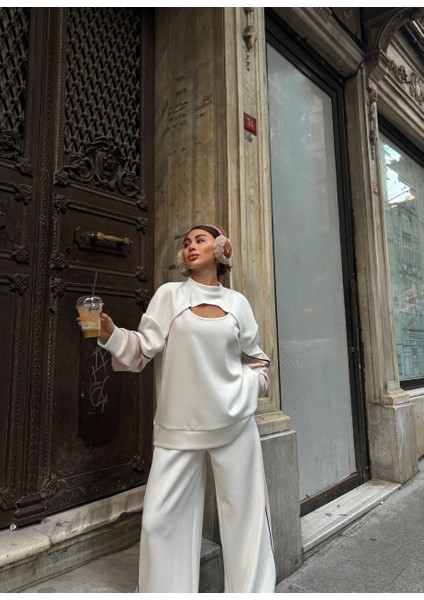 Lymens Fashion Şık Göğüs Pencereli ve Biyeli Modal Takım fiyatları