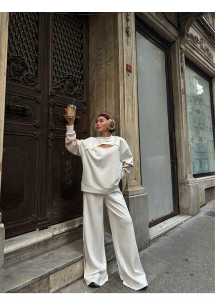 Lymens Fashion Şık Göğüs Pencereli ve Biyeli Modal Takım fırsatları