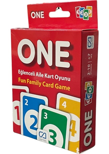 One 7+ Yaş Çocuklar Için Süper Eğlenceli 2-10 Kişilik Aile Kart Oyunu