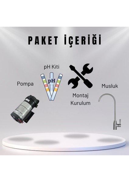 B12 Multi Max Ph 9 Canlı Su Üreten Su Arıtma Cihazı - Pompalı