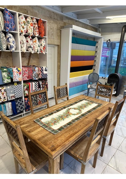 Haki Ekose Desenli Runner