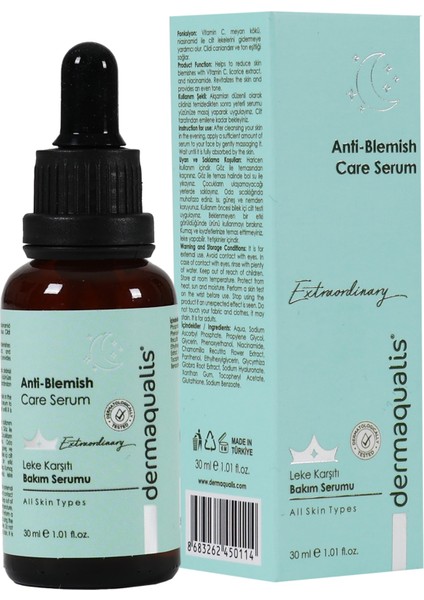 Leke Karşıtı Serum Cilt Bakım Serumu Extraordinary Serisi 30 ml