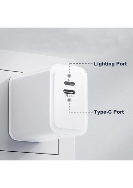 Samsung Galaxy A 33 Watt Uyumlu Lightning ve Typc 27 Watt Şarj Aleti