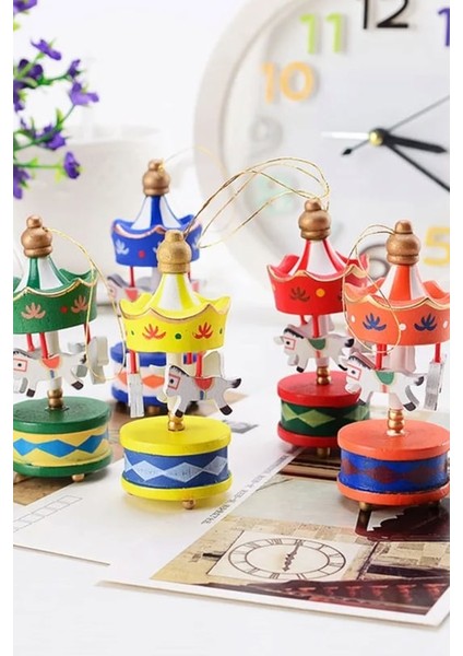 Yılbaşı Ahşap Atlı Karınca Ağaç Süsü 6'lı fiyatları