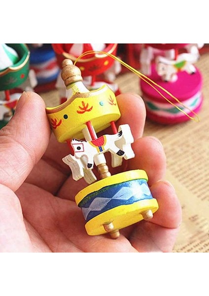 Yılbaşı Ahşap Atlı Karınca Ağaç Süsü 6'lı fırsatları