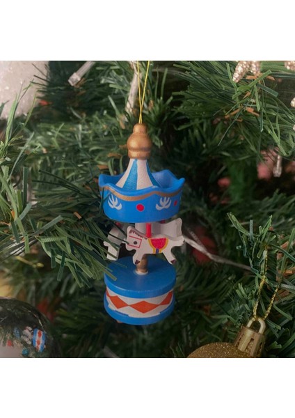 Yılbaşı Ahşap Atlı Karınca Ağaç Süsü 6'lı indirimleri