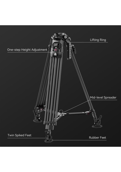 Video Fast Carbon FIBER TRIPODS T047 indirimleri