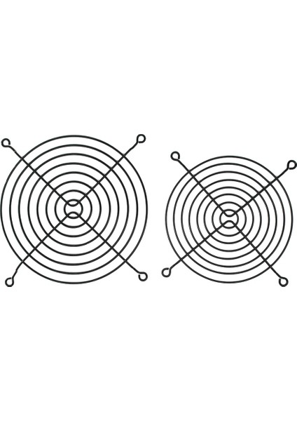 150X150MM Metal Fan Koruma Teli Siyah5 Adet