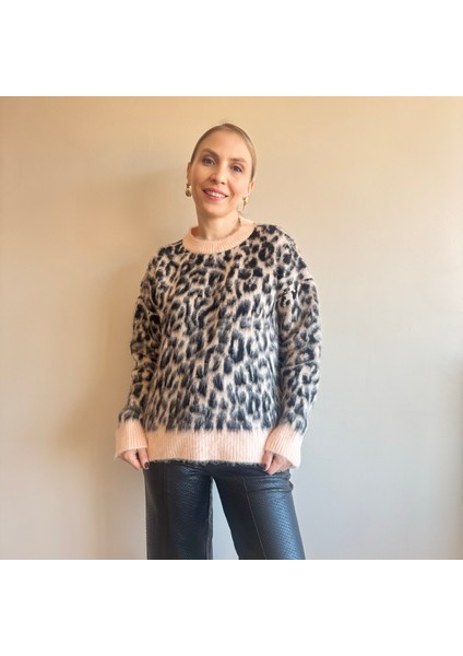 Leopar Desenli Kazak Yumoş Yavru Ağzı
