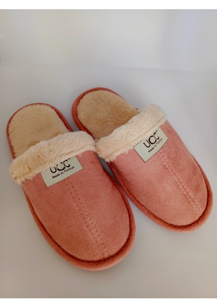 Newonemall Unisex Içi Kürklü Ev Terliği Peluş Yıkanabilir Yünlü Terlik Misafir Çeyiz Bohça