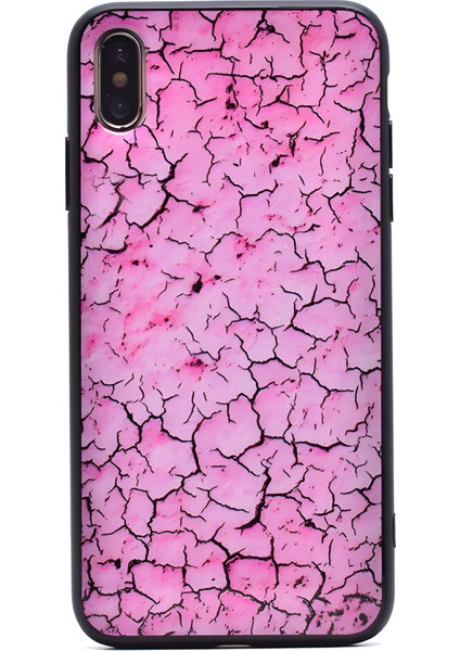 iPhone Xs Max Mermer Desenli Pane Kılıf