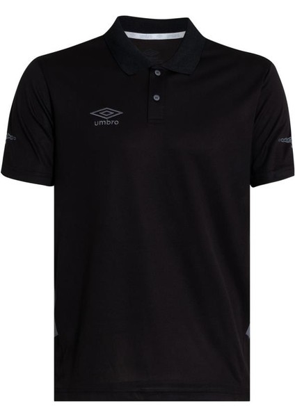 Deer TF-0208 T Shırt Erkek Siyah T-Shirt Polo Yaka Siyah Tişört