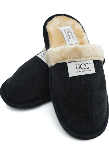 Newonemall Unisex Içi Kürklü Ev Terliği Peluş Yıkanabilir Yünlü Terlik Misafir Çeyiz Bohça