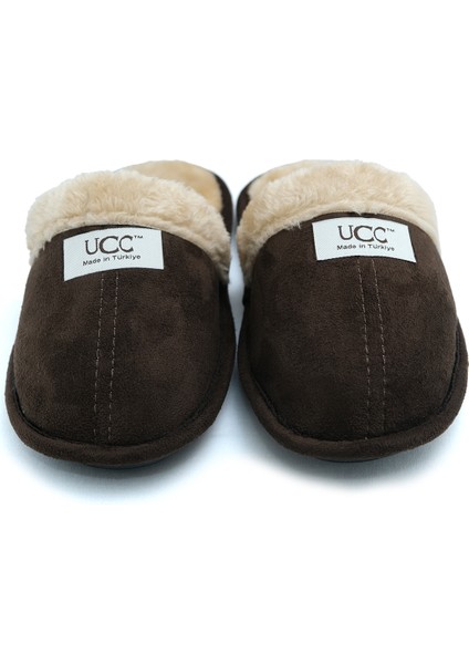 Newonemall Unisex Içi Kürklü Ev Terliği Peluş Yıkanabilir Yünlü Terlik Misafir Çeyiz Bohça