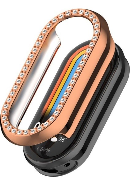 Xiaomi Mi Band 8/mi Band 9 Uyumlu Zarif Taşlı Kasa Koruyucu