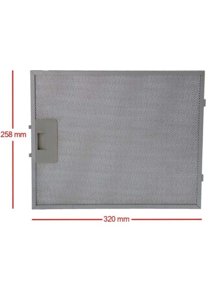 480122102169 - Davlumbaz Aspiratör Yağ Filitresi 320 x 258 mm