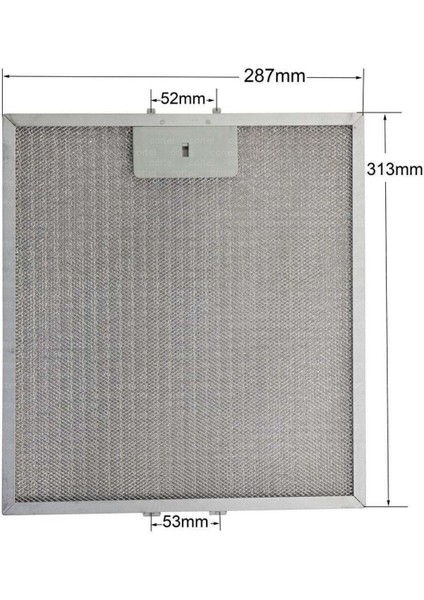 00672373 - Davlumbaz Metal Yağ Filtresi - 313X286 mm Aspiratör Filtresi M7