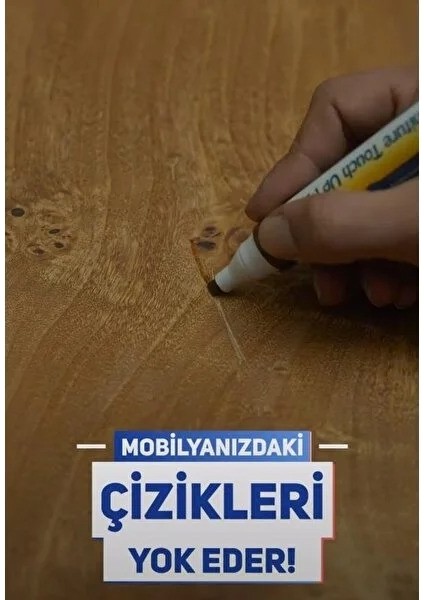 Mobilya Rötuş Kalemi Ahşap Parke Pencere Kapı Banyo Meşe Renk 1 Adet