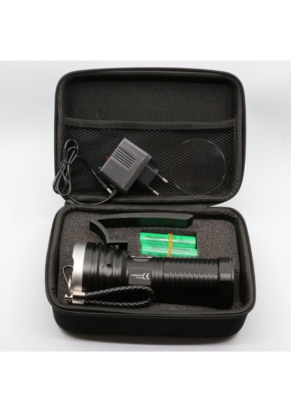 Powerdex PD-9900 Şarj Edilebilir Pilli Profesyonel Avcı Zoom'lu El Feneri 25W