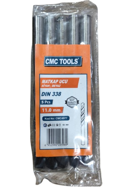 Matkap Ucu Siyah 11 mm 5 Adet